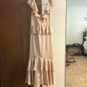 Reese ruffle bridesmaids dress